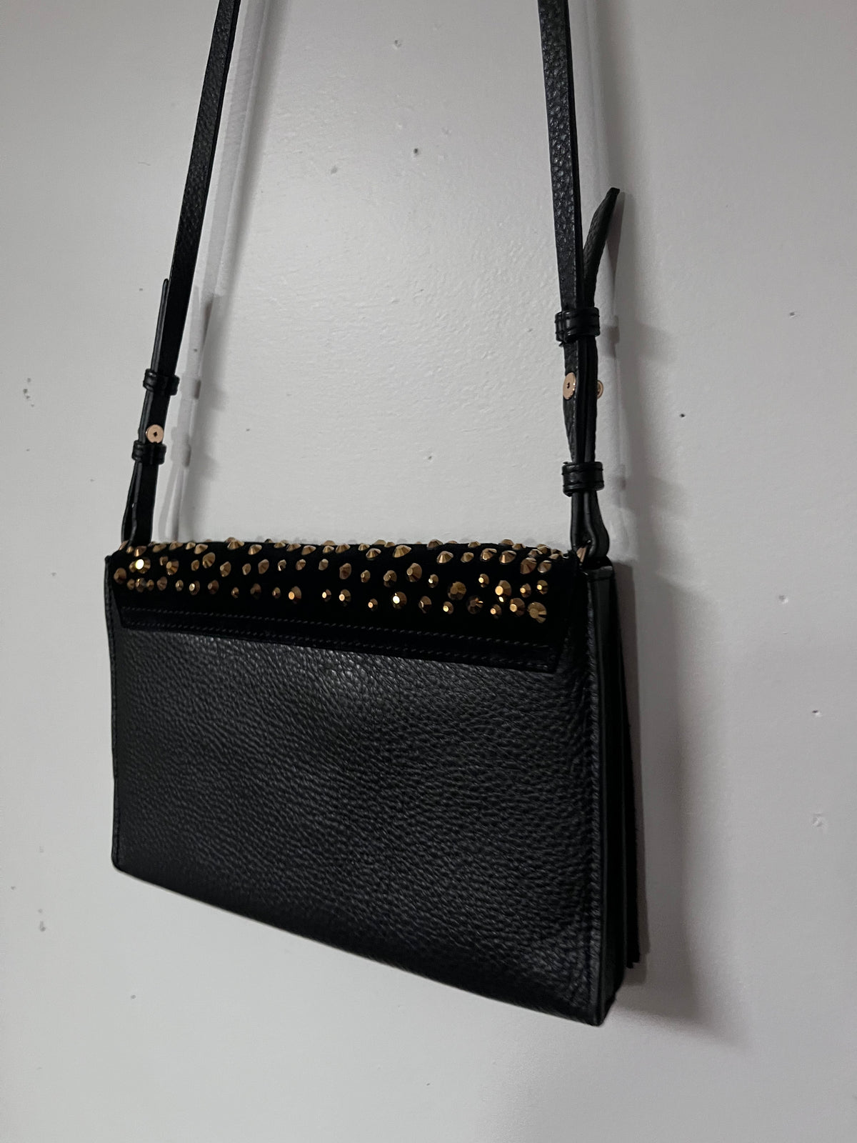 MI PIACI Studded Leather Crossbody Bag RRP approx. $250