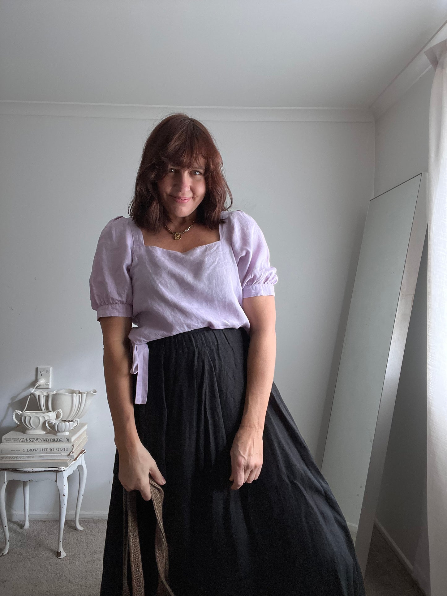 Among the Brave Linen Top RRP $159 (10)