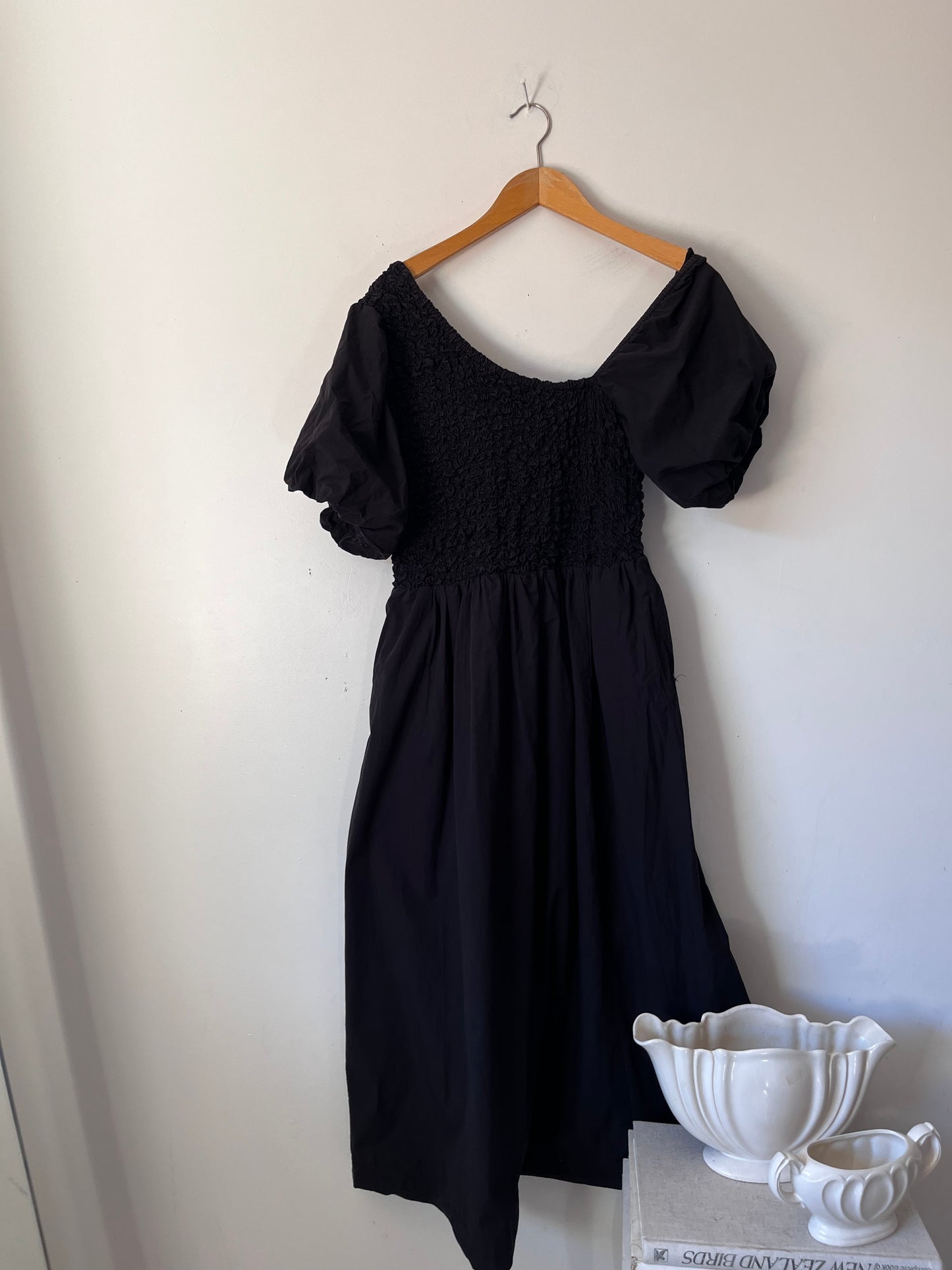 DECJUBA Shirred Puff Sleeve Midi Dress RRP $169.90 (14)