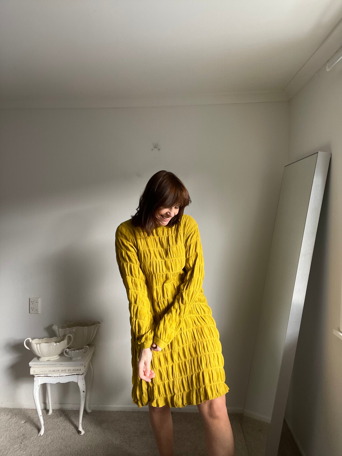MAX textured dress RRP$159 (16-18)