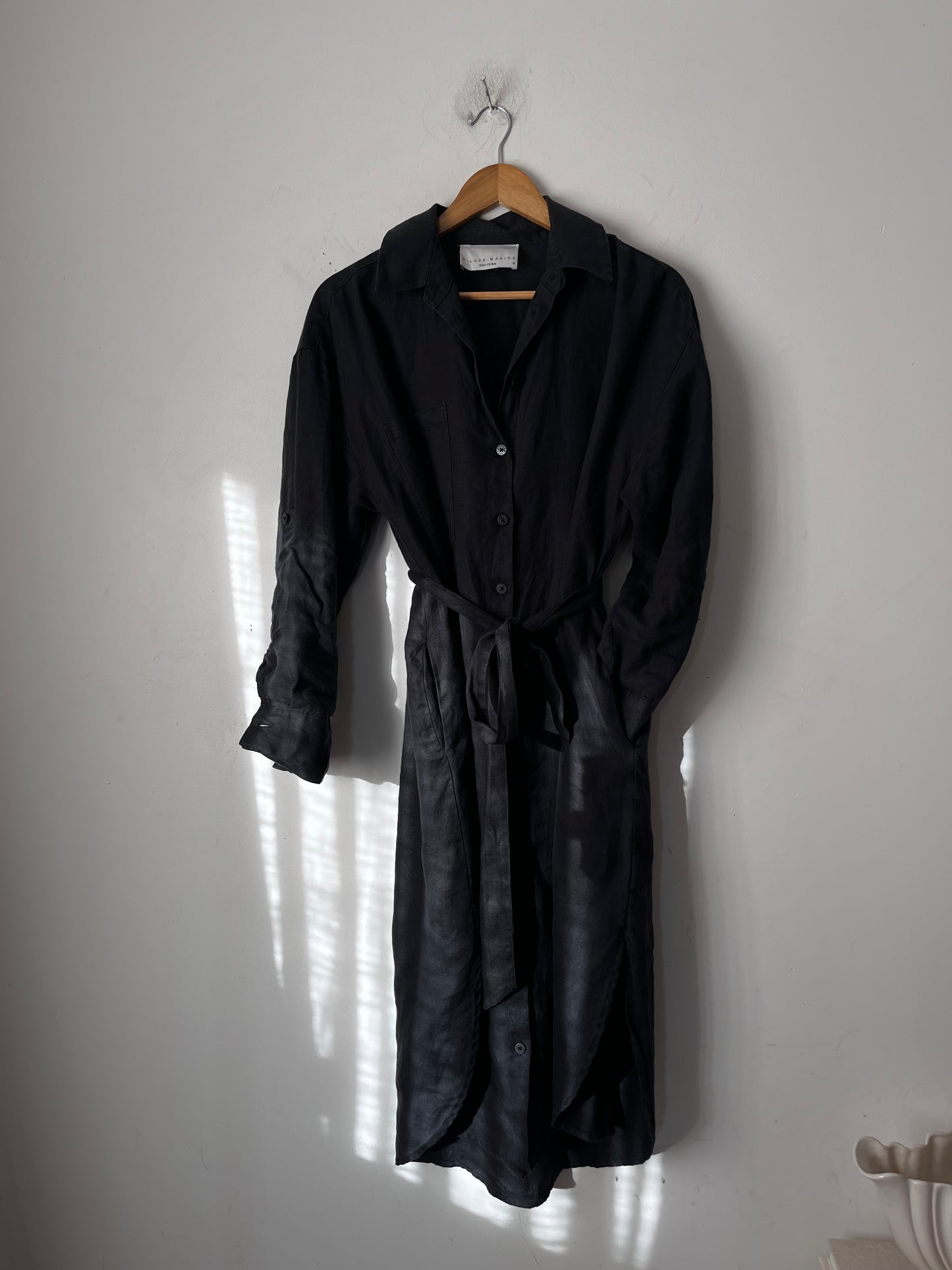 DECJUBA Luxe Basics Linen Shirt Dress (10-12)