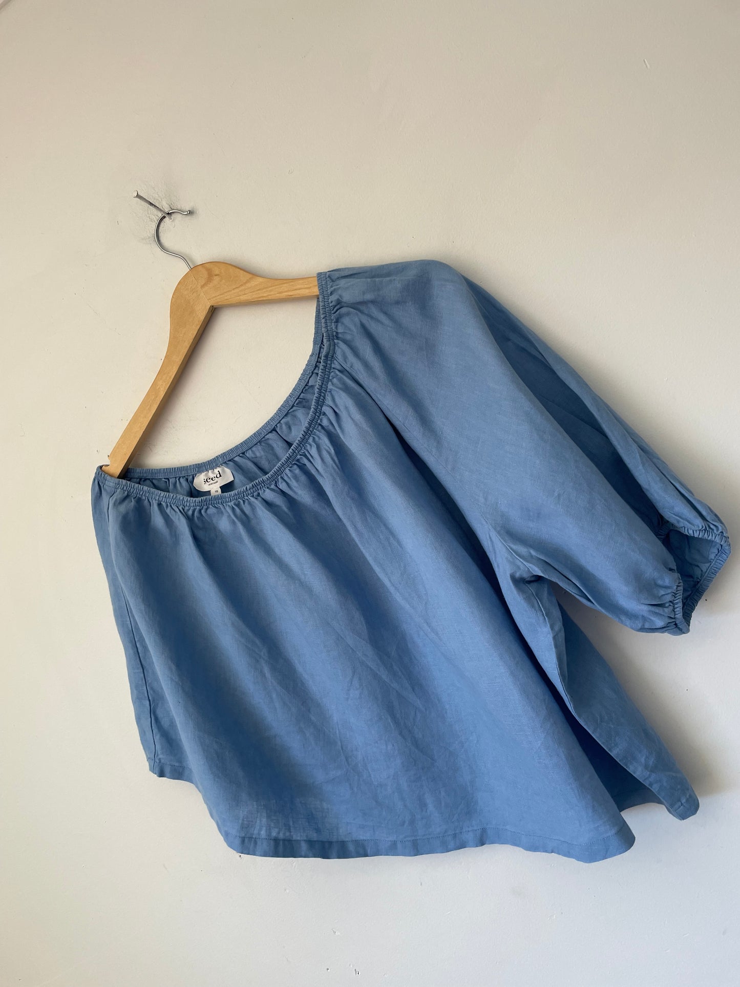 SEED linen top RRP$117 (10-12)