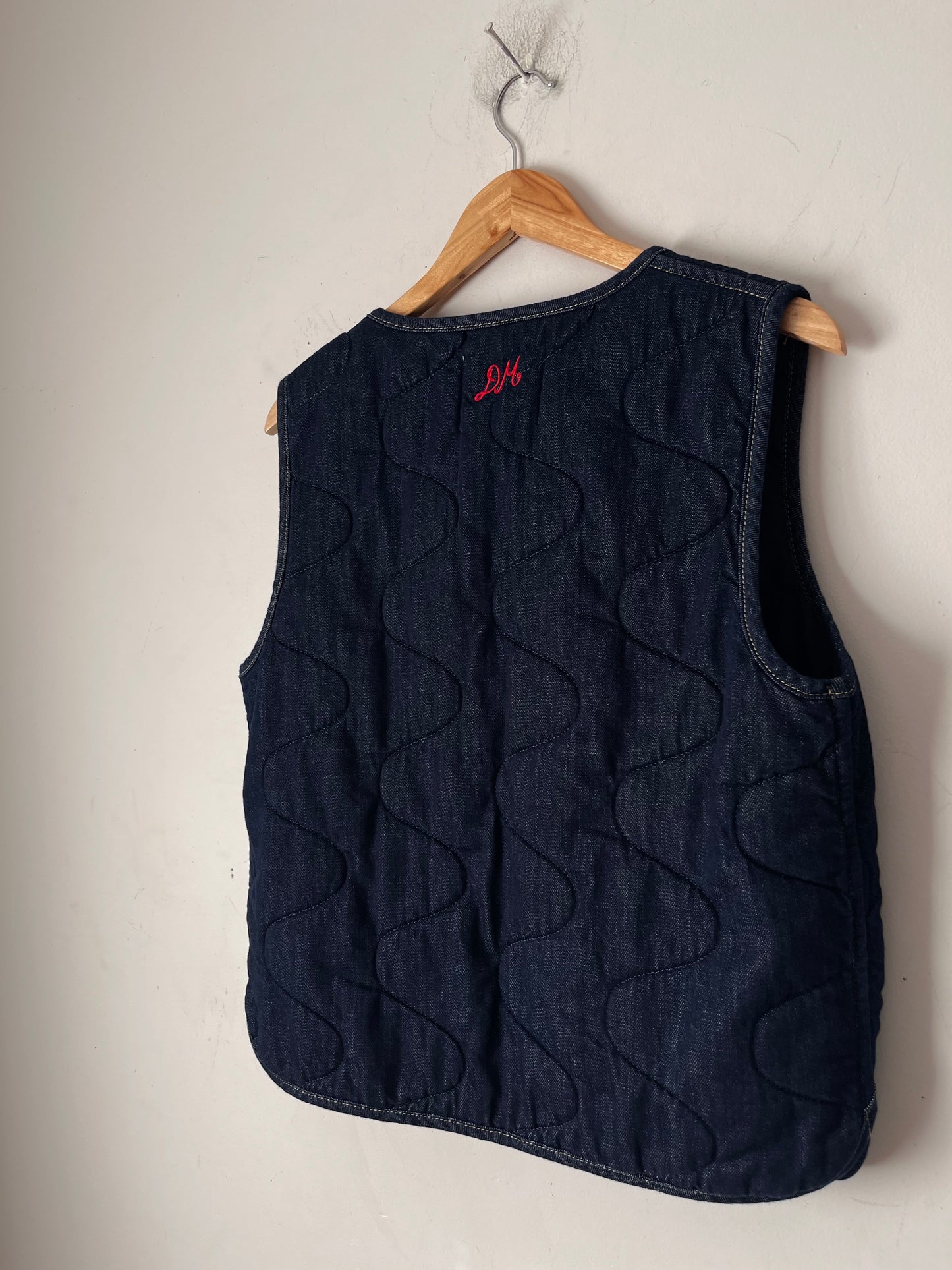 DAMSON MADDER Tilly Denim Gilet RRP$199 (Size 10-12)
