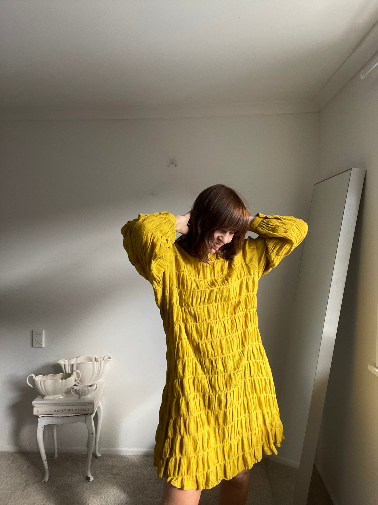 MAX textured dress RRP$159 (16-18)