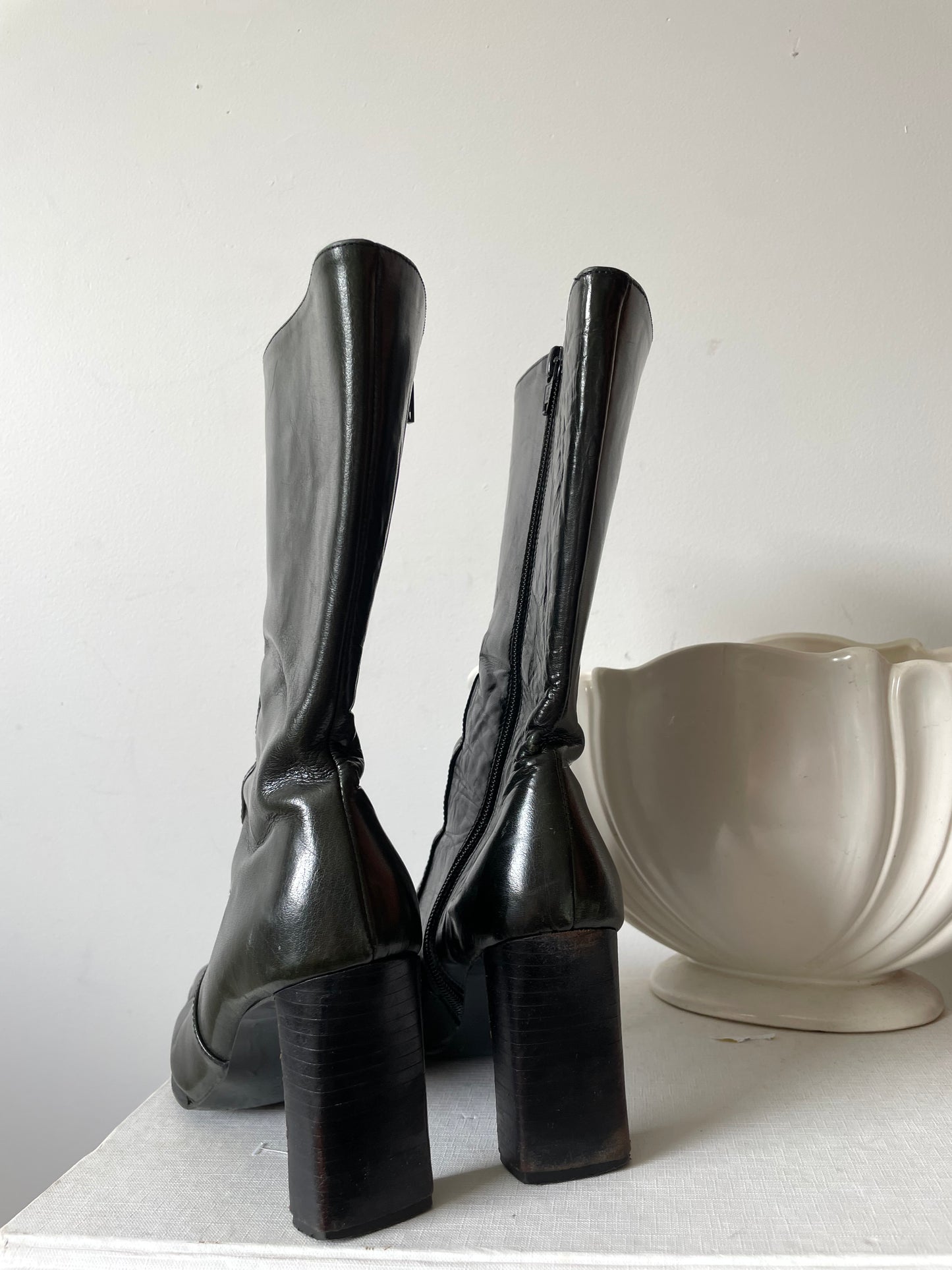 DAVID ELMAN green boots (39)