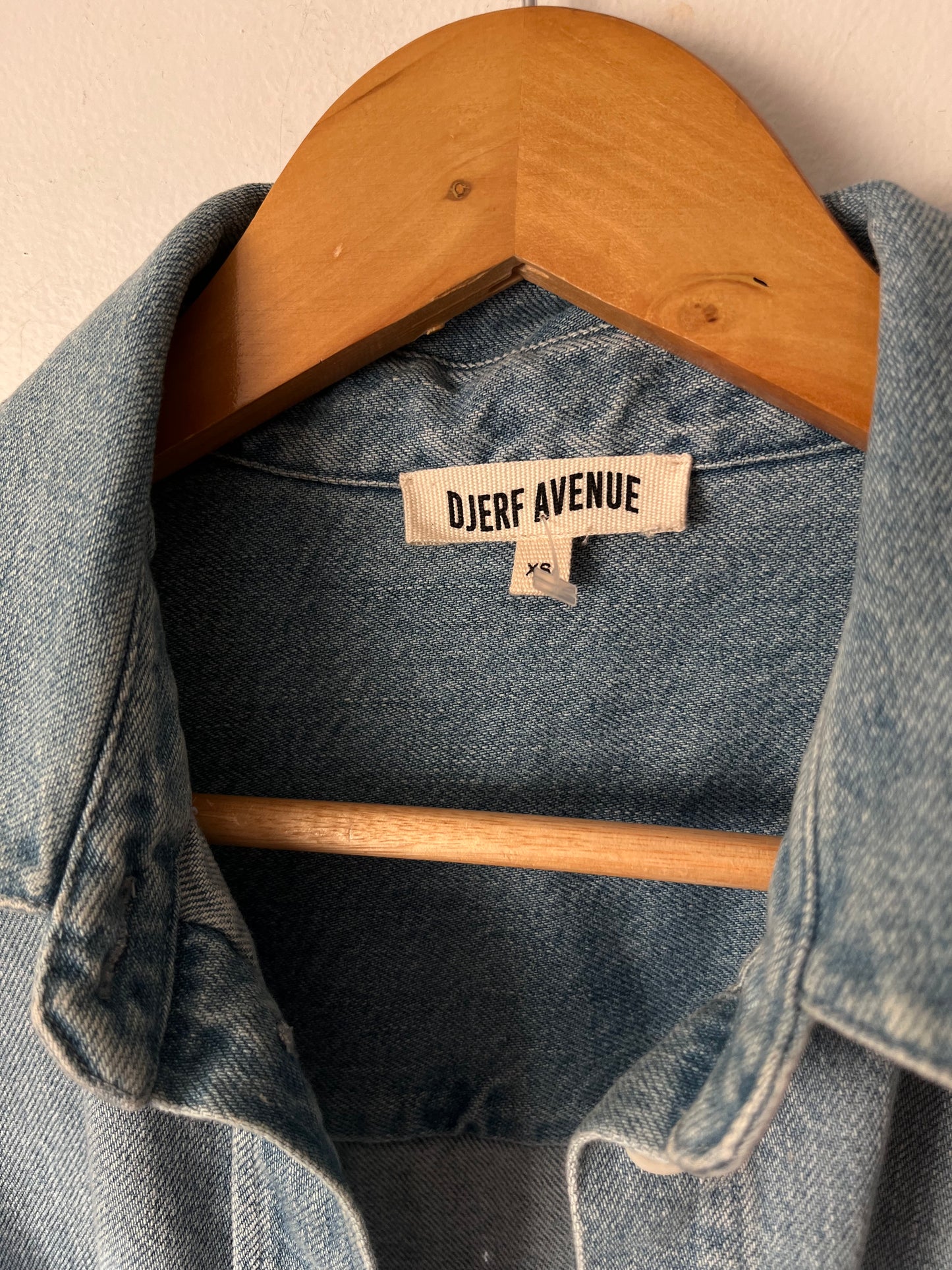DJERF AVENUE Denim Shacket RRP$295 (8-10)