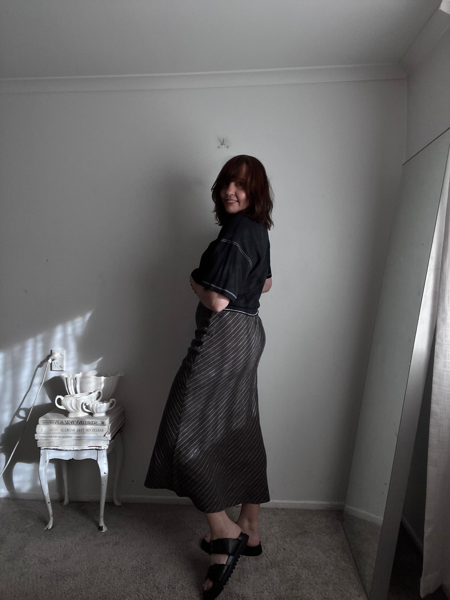 SAMSOE SAMSOE Linen Skirt RRP$358 (8-10)