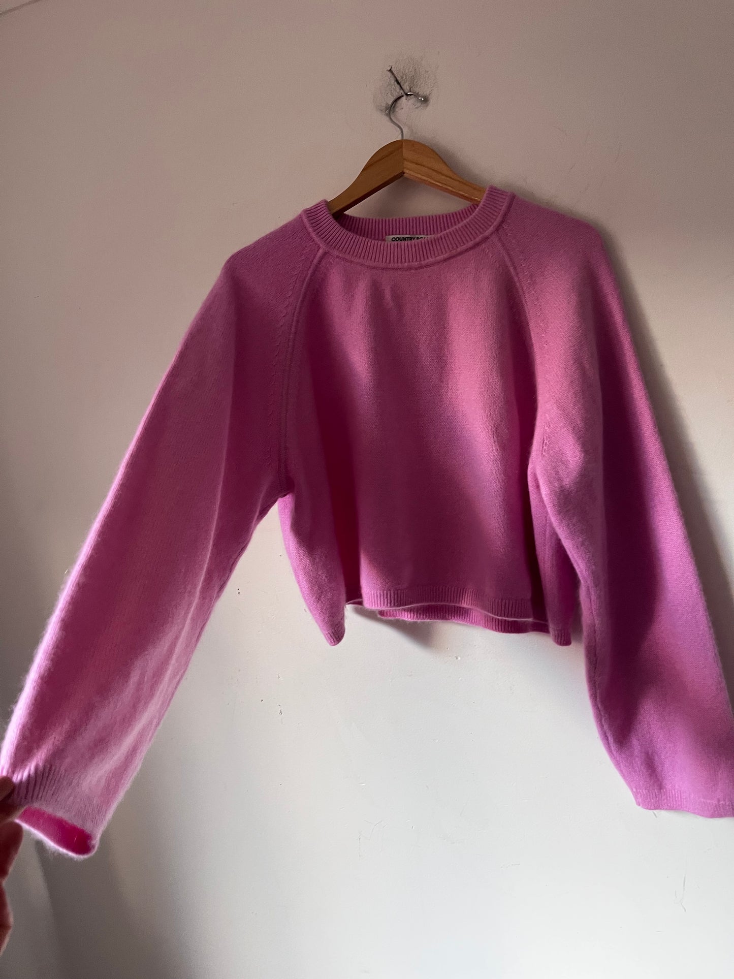 COUNTRY ROAD Cashmere Blend Cropped Knit RRP$249 (12-14)