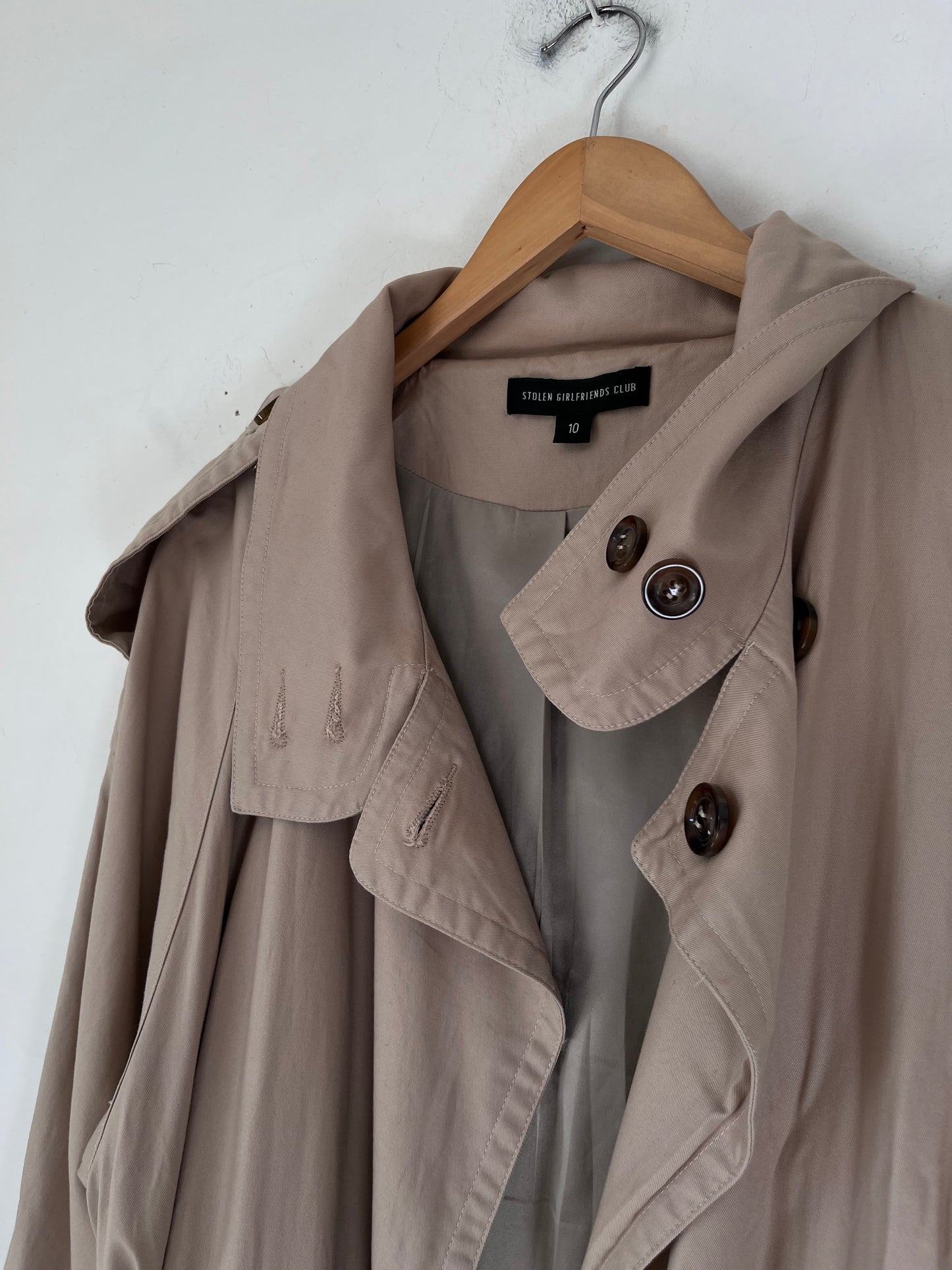 STOLEN GIRLFRIENDS Trench RRP$400+ (10-12)