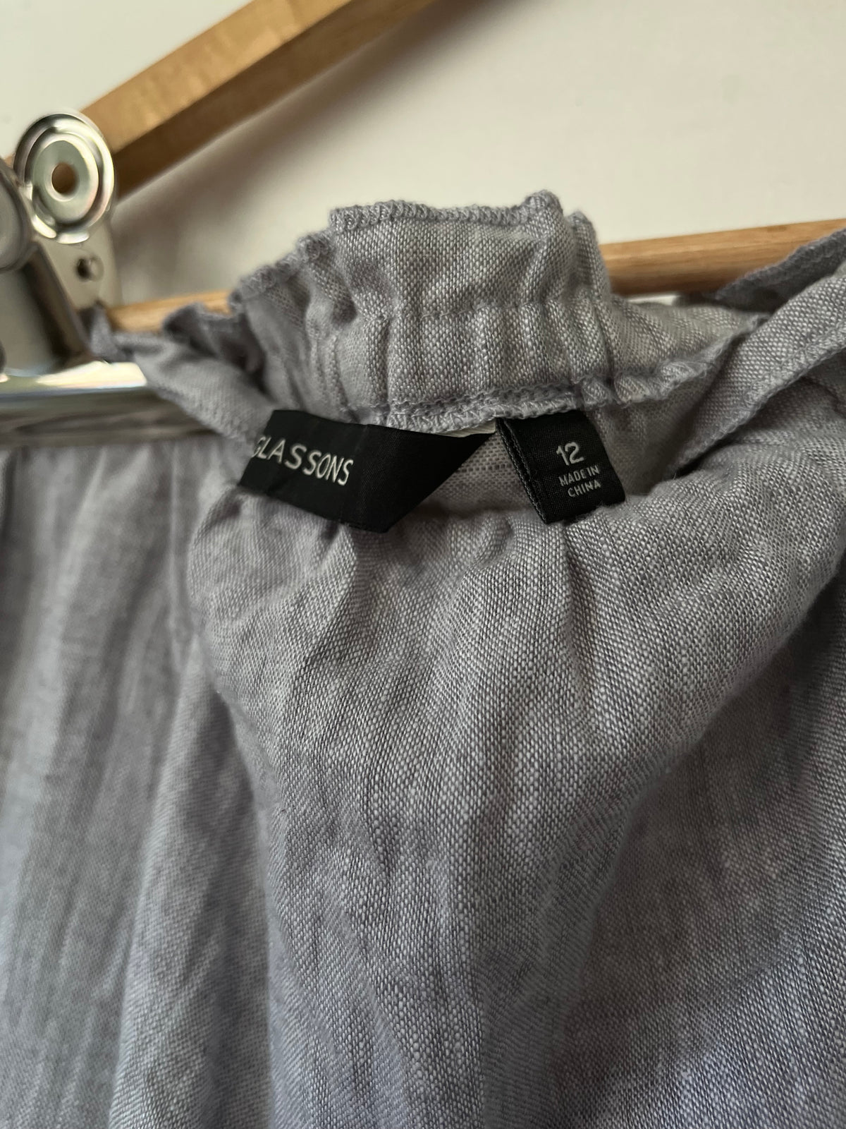 GLASSONS Linen Blend Tiered Skirt RRP $50 (12)