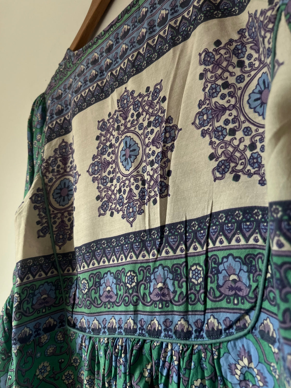 HOUSE OF SKYE Evergreen Boho Babydoll Blouse (12)