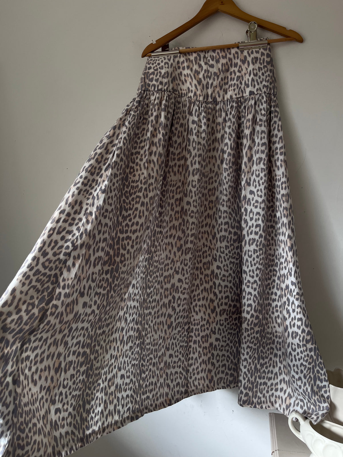 BEC + BRIDGE Leopard Print Linen Full Skirt RRP $300+ (8)