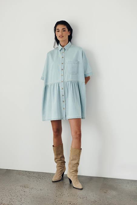 ROWIE Bailey Linen Dress RRP $249 (10-12)