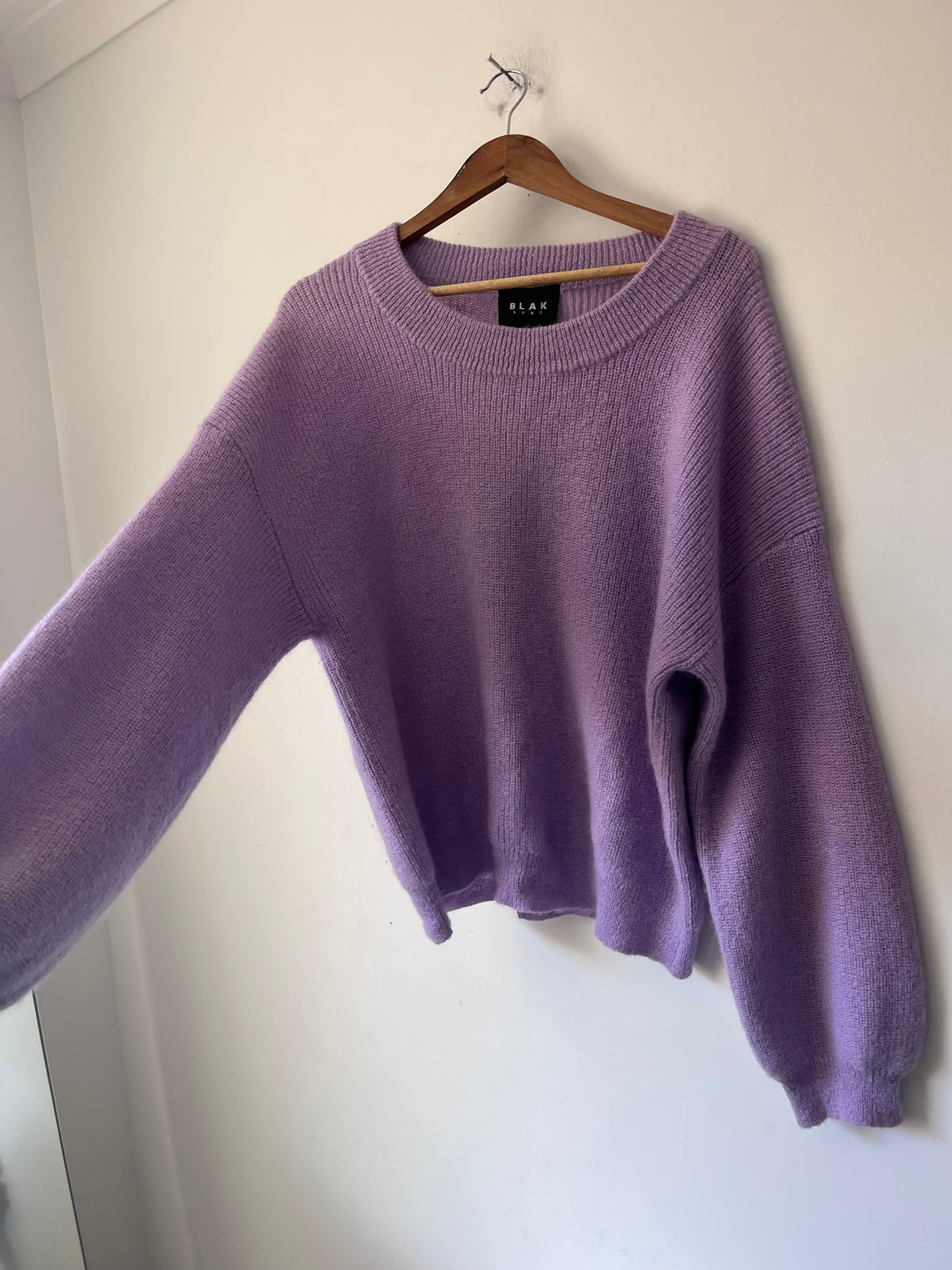 BLAK LUXE Mohair Oversized Jumper RRP$279 (Size 12-14)