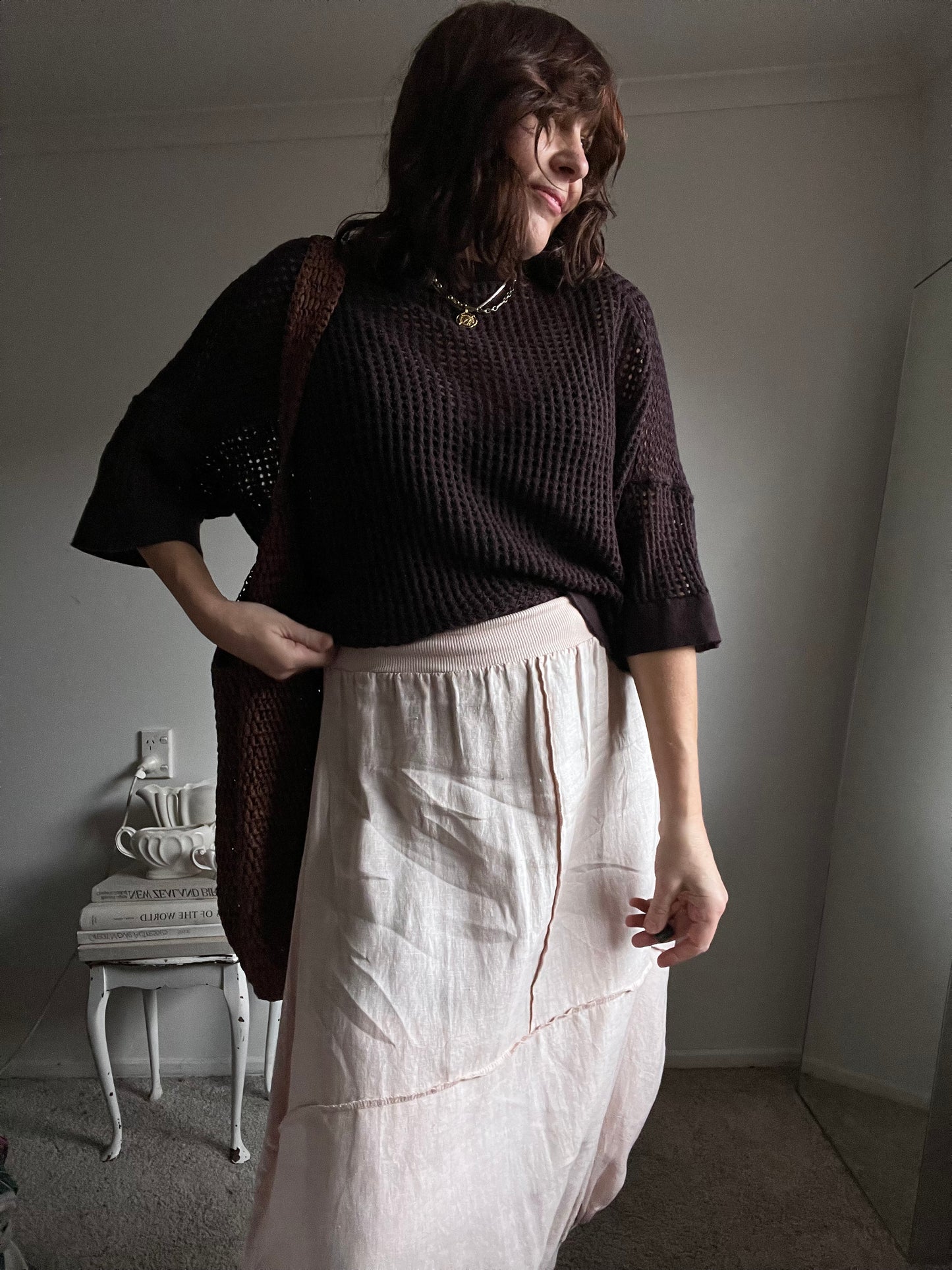 MINERAL Honeycomb Merino Knit RRP$130 (14-16)
