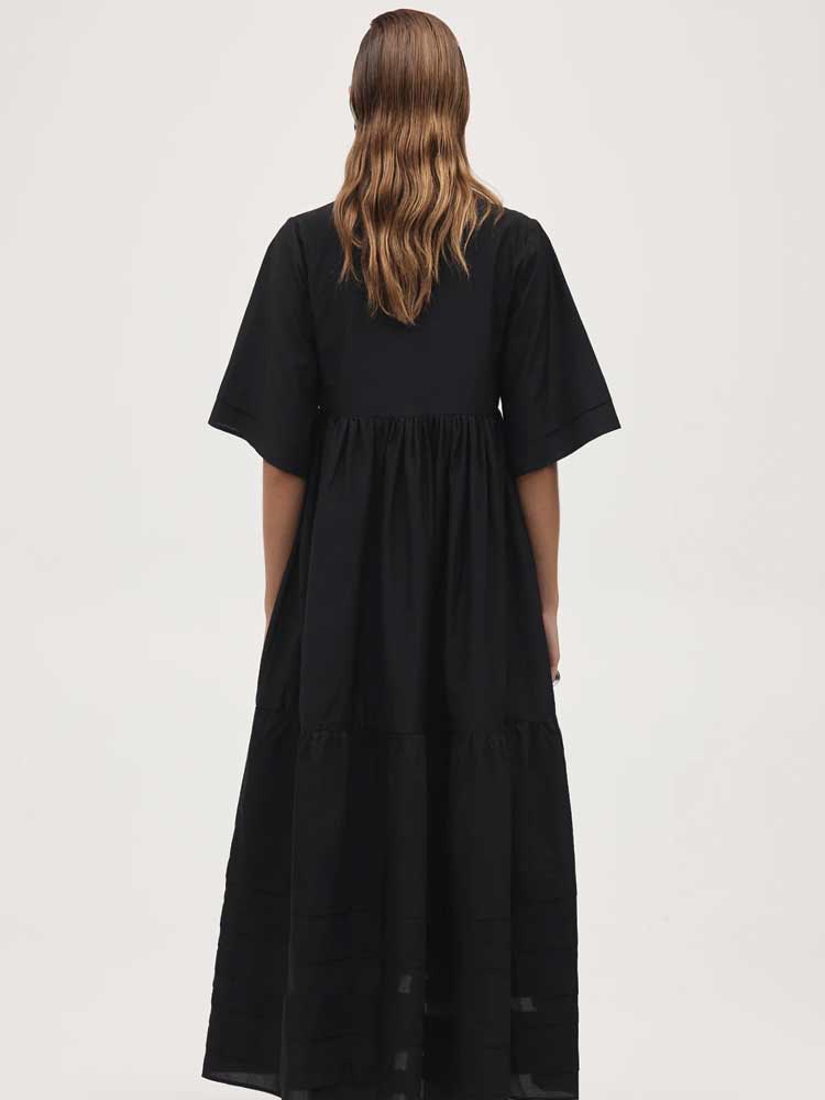 MARLE ‘Nellie’ Cotton-Silk Tiered Dress RRP$400 (14)