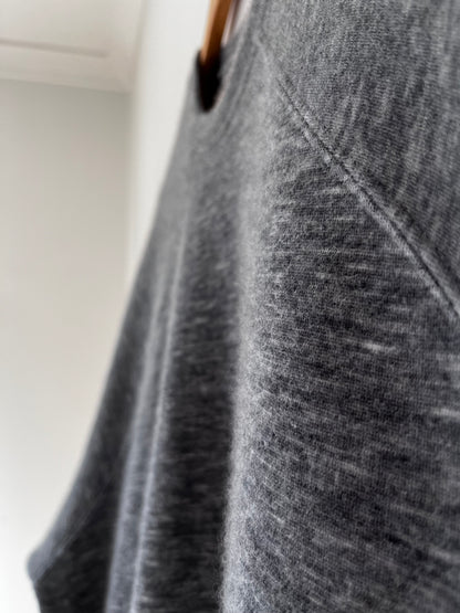 RAEY Grey Cotton Raglan Sweatshirt RRP$345 (12-16)
