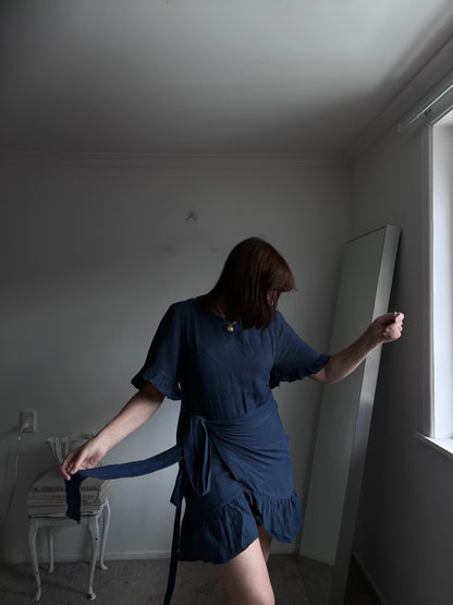 THE SHANTY CORP Linen Dress RRP$220 (8-10)