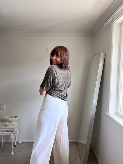 WENDY NELSON silk pants (10-12)