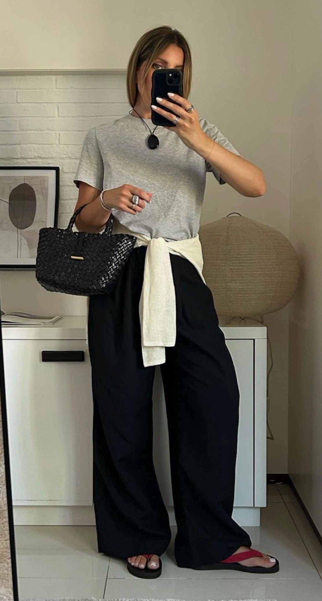 COS Black Cotton Trousers RRP $180 (12)