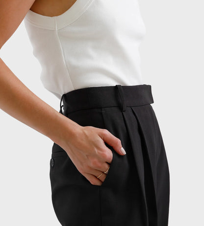 FATHER RABBIT Classic Trouser Black RRP$259 (10)