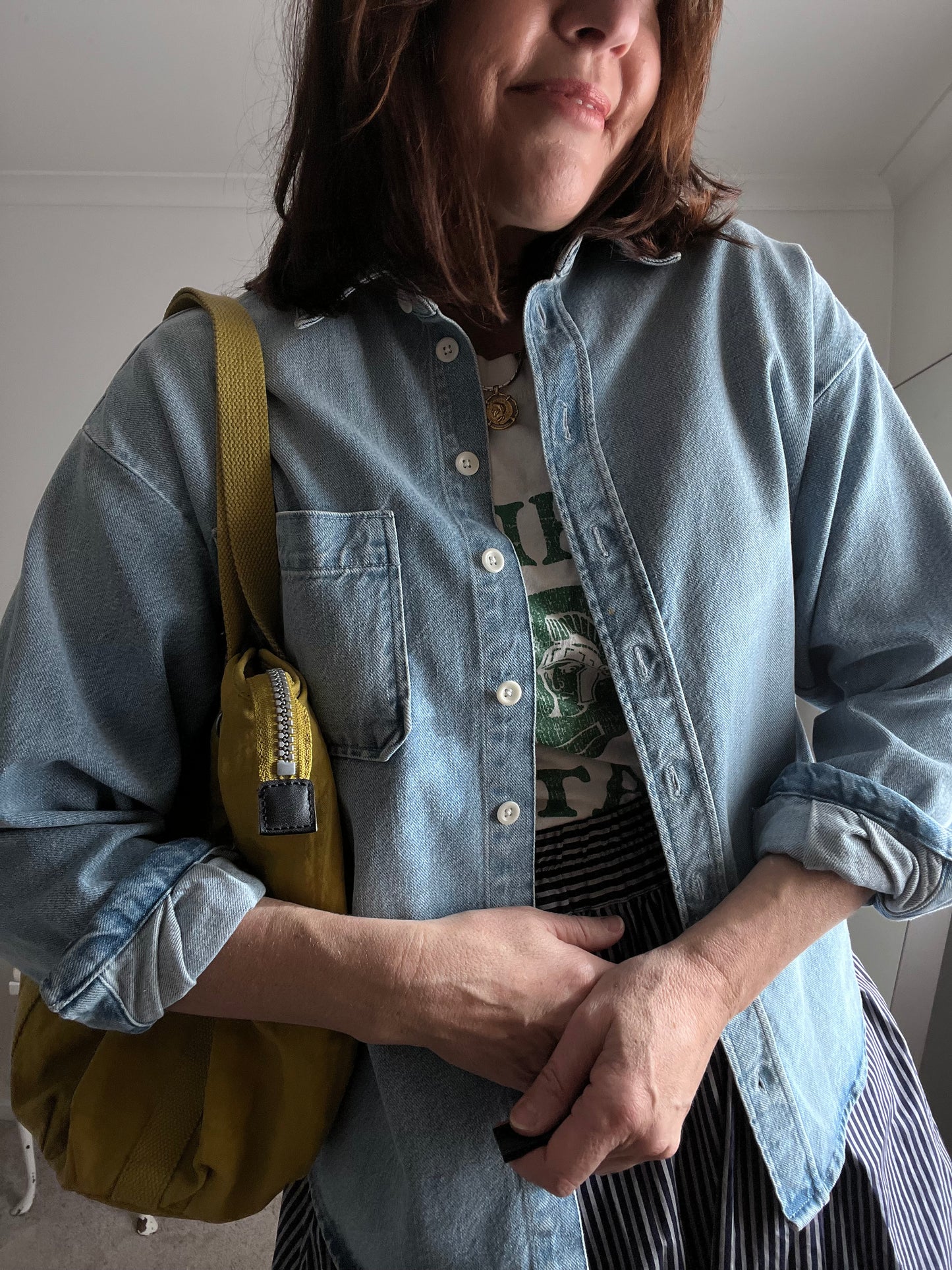 DJERF AVENUE Denim Shacket RRP$295 (8-10)