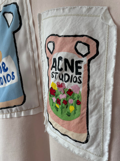 ACNE STUDIOS Bear Patch Sweatshirt RRP$650 (10-12)