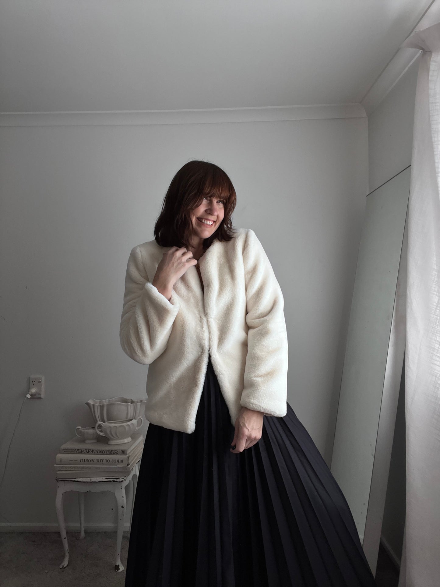 TUESDAY Faux Mink Coat RRP$200+ (10-12)