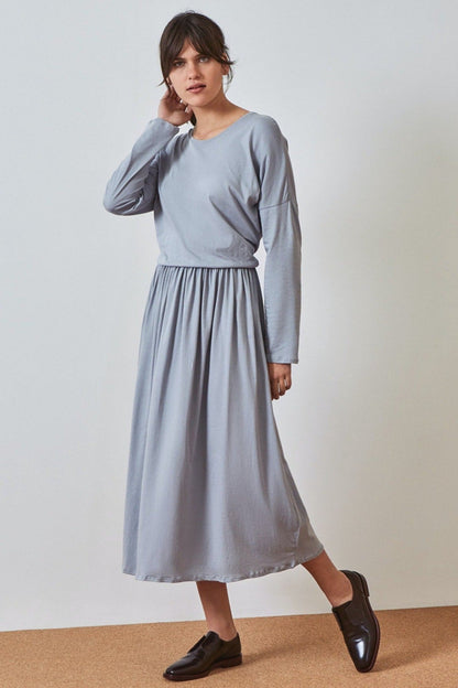 KOWTOW Long Sleeve Gather Dress RRP$209 (10-12)