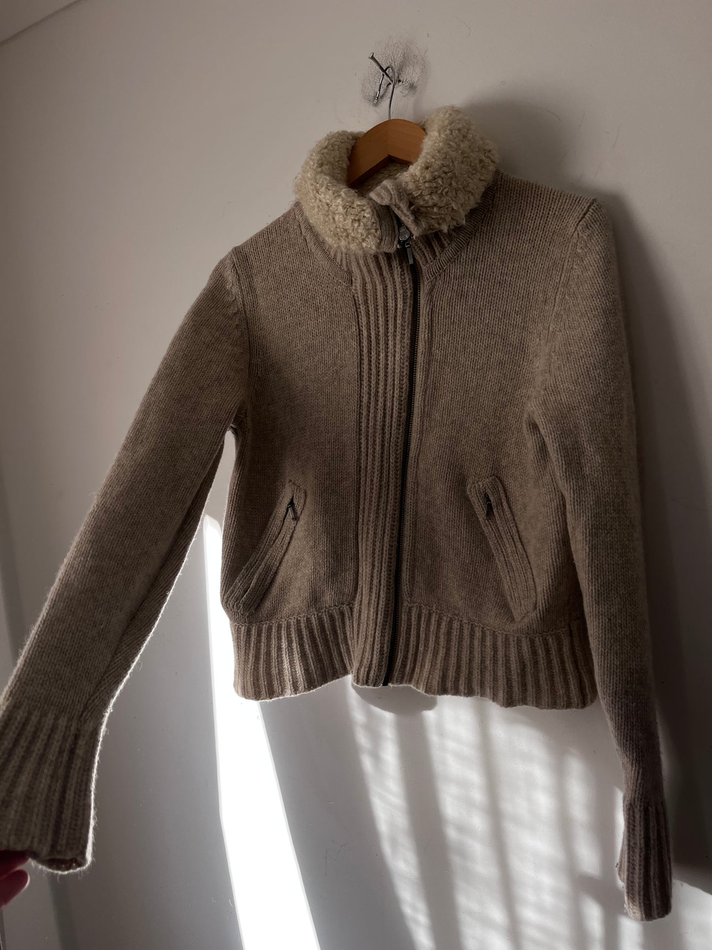 COUNTRY ROAD Wool Zip Jacket with Shearling Collar
 (8-10)