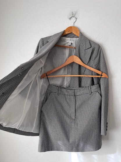 TOPSHOP Gingham Blazer & Mini Skirt Suit RRP$180 (8)