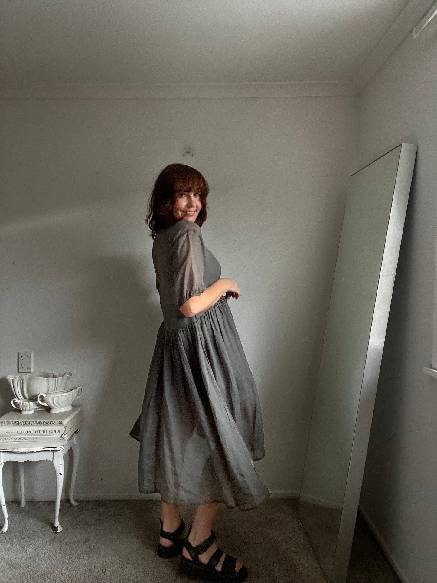 MARLOW Silk-Cotton Dress RRP$320 (8-10)