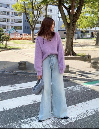 BLAK LUXE Mohair Oversized Jumper RRP$279 (Size 12-14)