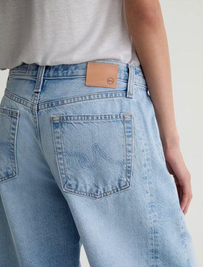 AG Hattie Crop High-Rise Barrel Jeans RRP $569 (10-12)
