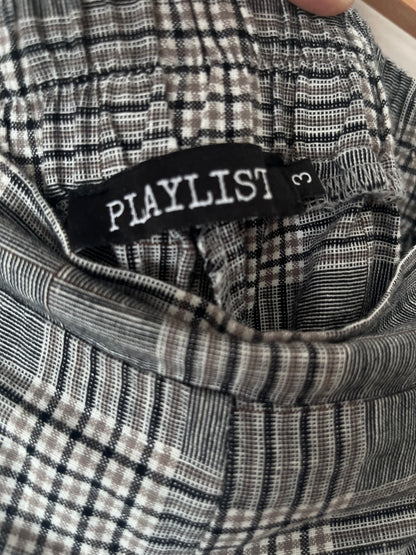 PLAYLIST Linen Blend Check Blazer & Culottes Set RRP$260 (20-22)