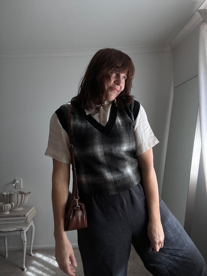 THING THING plaid vest RRP$149 (6-10)