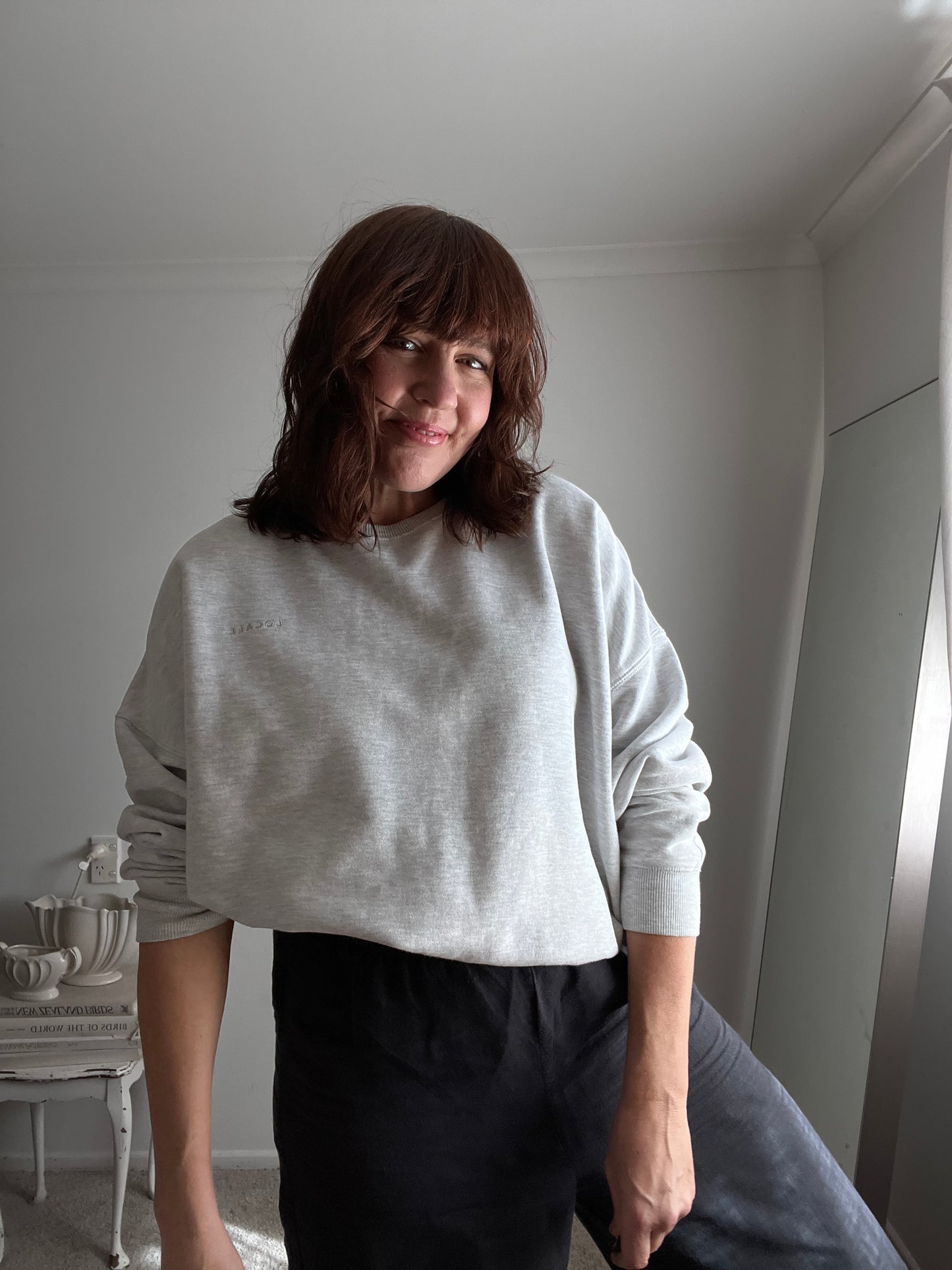 LOCALE slouch crew sweatshirt RRP$79.99 (12-14)