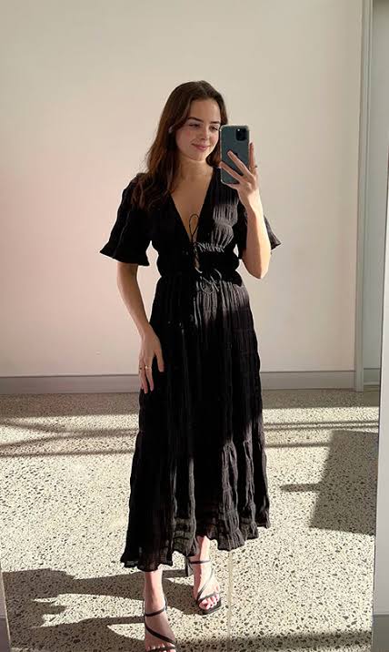 RUBY Mirella V-Neck Dress RRP$289 (6-8)