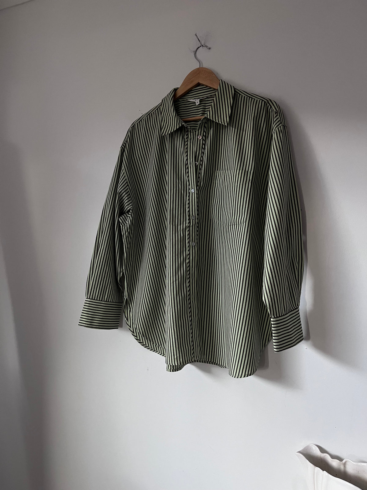 MAX organic cotton striped shirt RRP approx. $129.99 (Size 16-18)