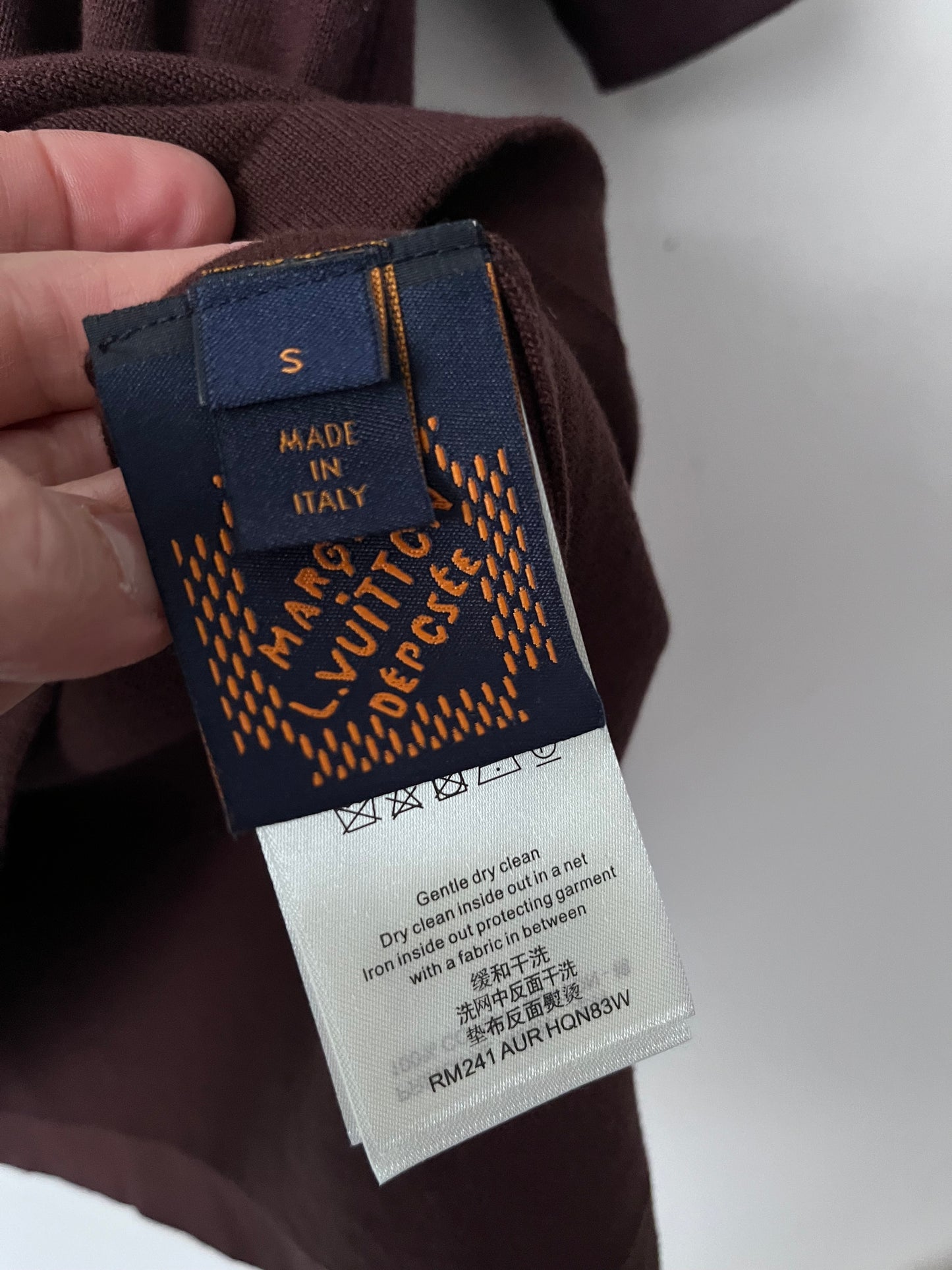 Faux LOUIS VUITTON Knit TShirt RRP$2200 (10-12)