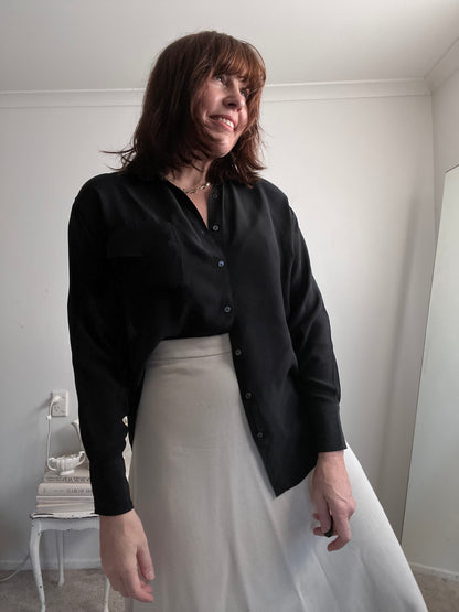 SUPERETTE Silk Shirt RRP$229 (8-10)