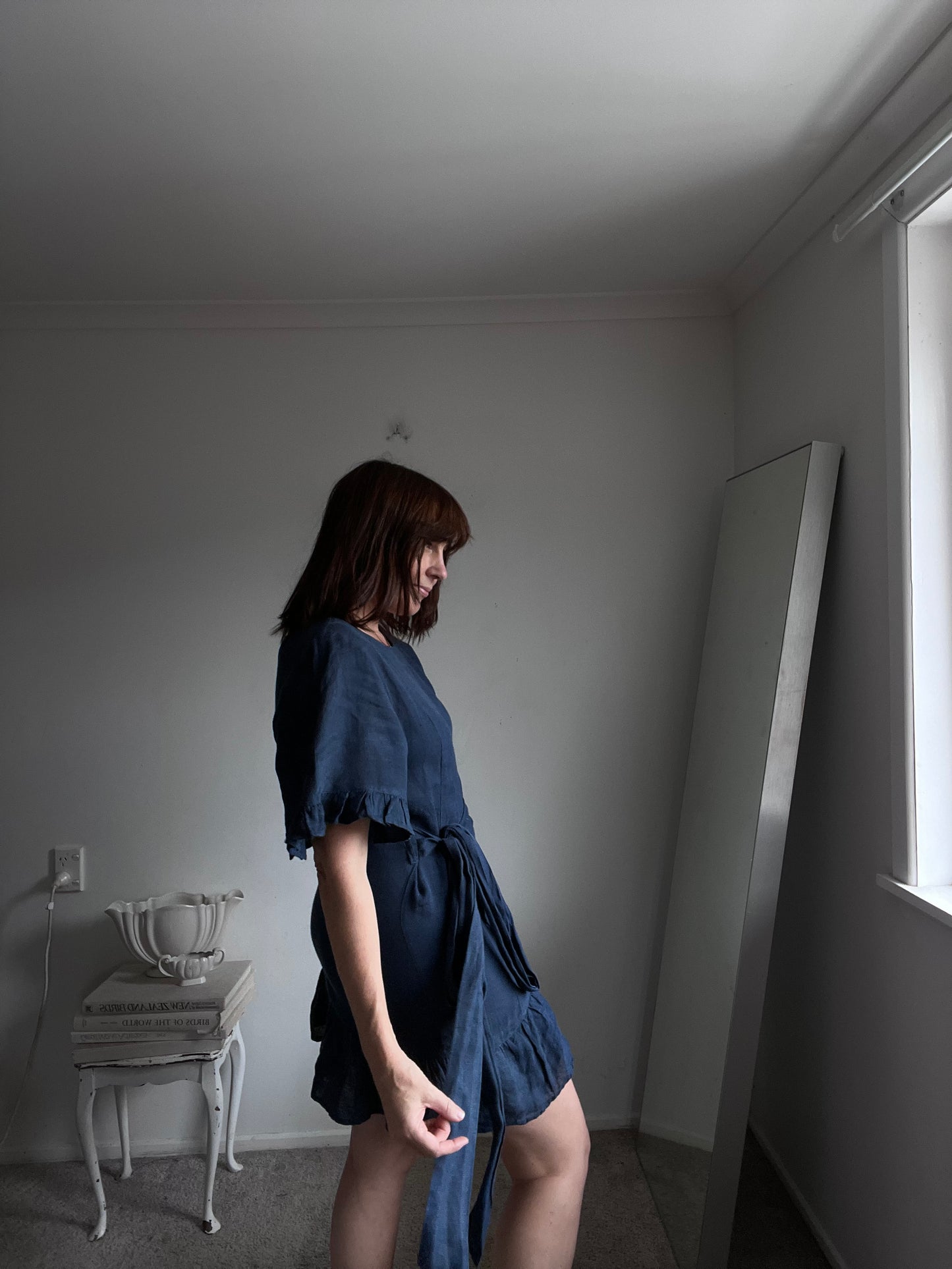 THE SHANTY CORP Linen Dress RRP$220 (8-10)