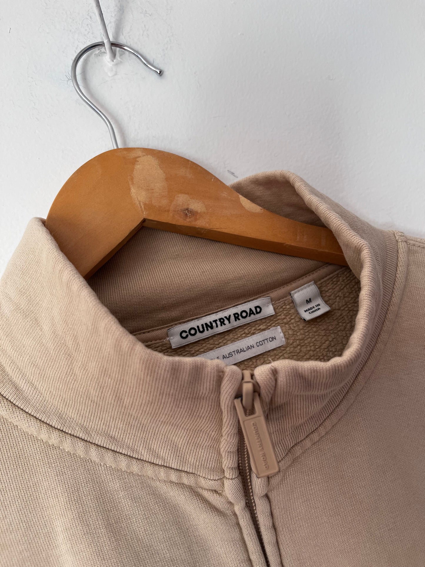 COUNTRY ROAD Zip Sweater RRP $149 (12-14)