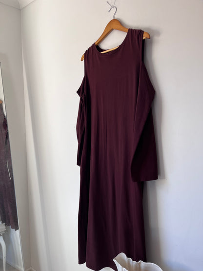 MOOCHI Cold shoulder maxi dress RRP$349 (12-14)