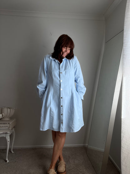 COUNTRY ROAD Denim Dress RRP approx $219 (14-16)