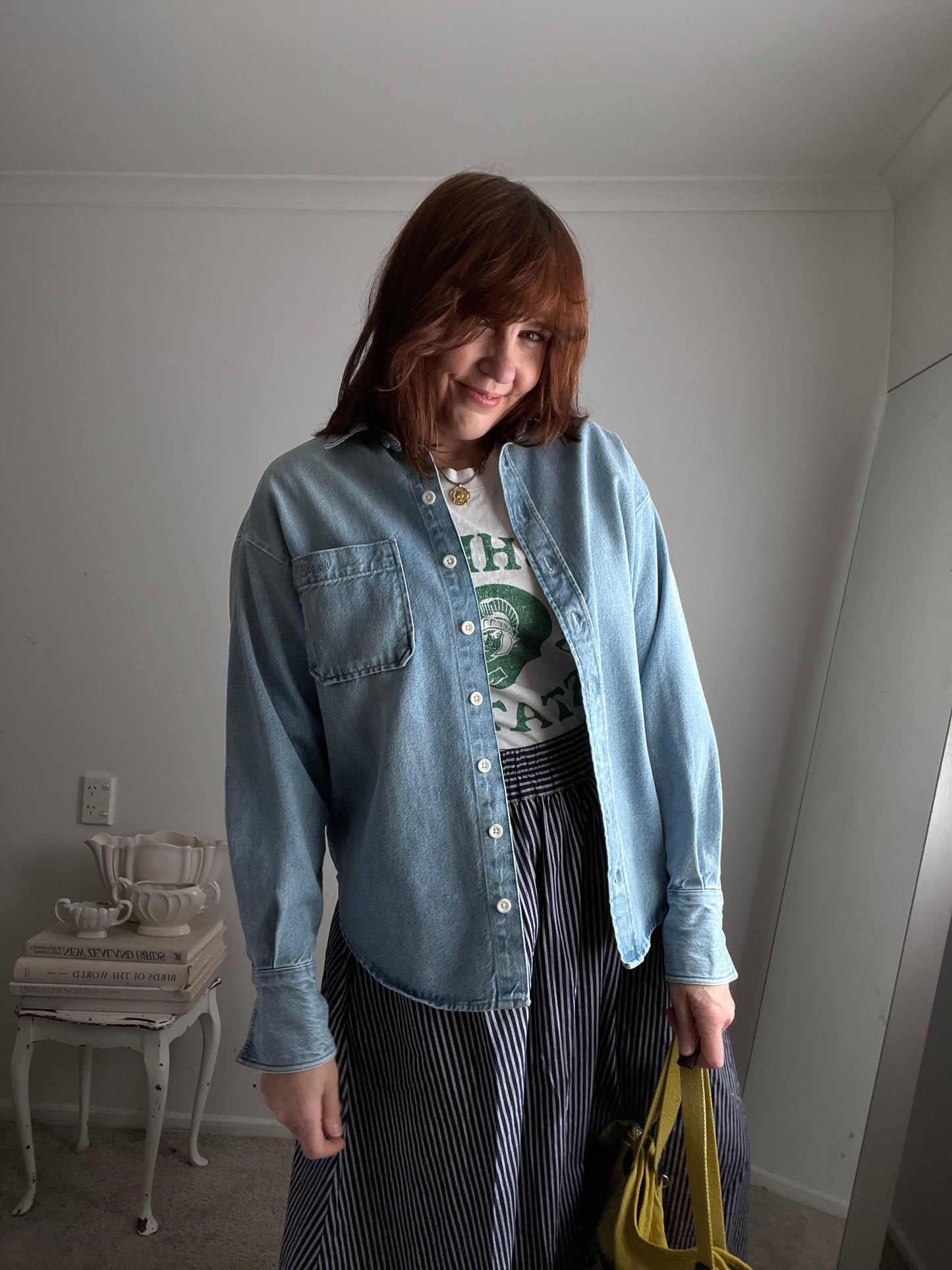 DJERF AVENUE Denim Shacket RRP$295 (8-10)