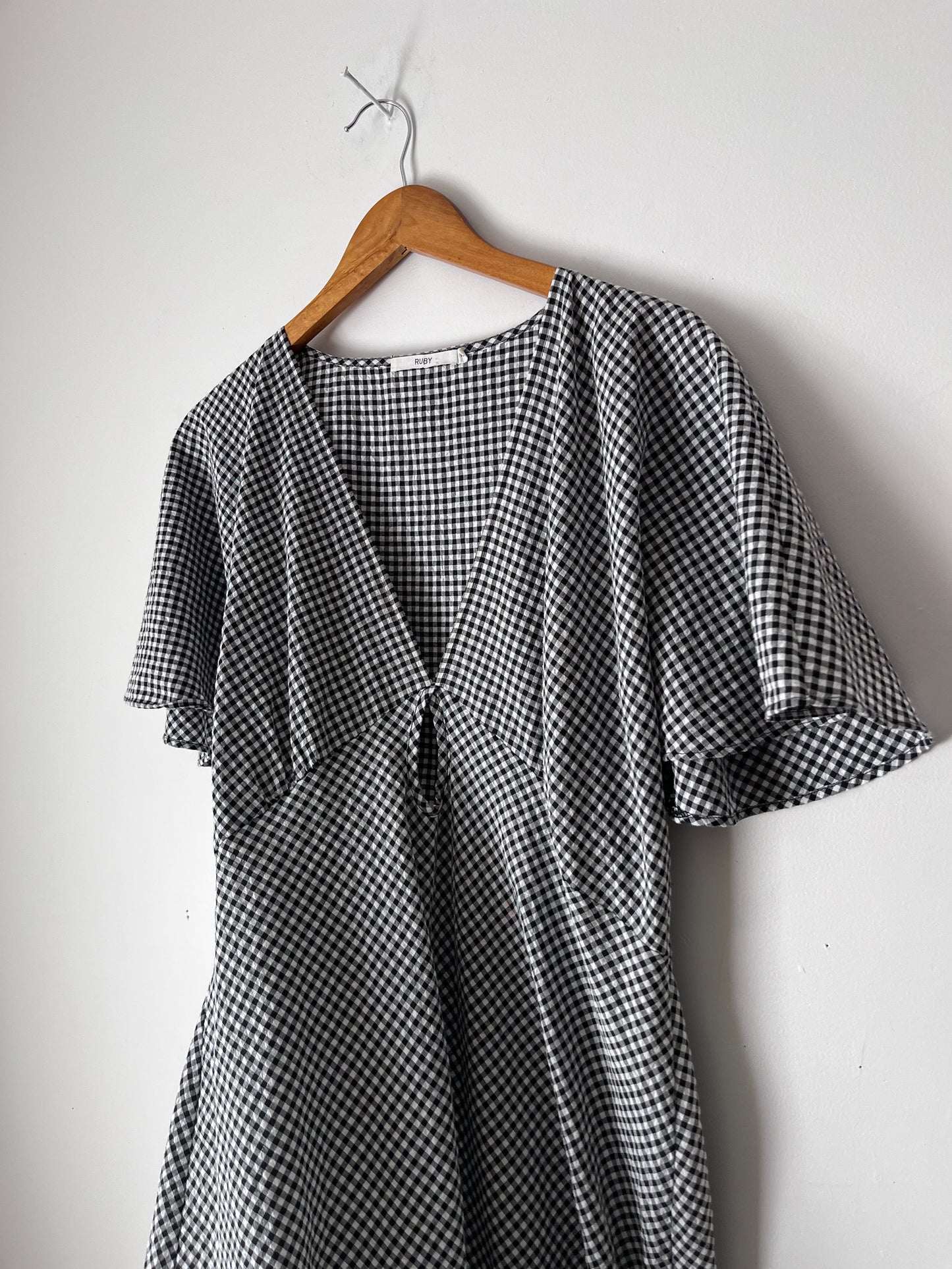 RUBY Clover Gingham Midi Dress RRP$249 (14-18)