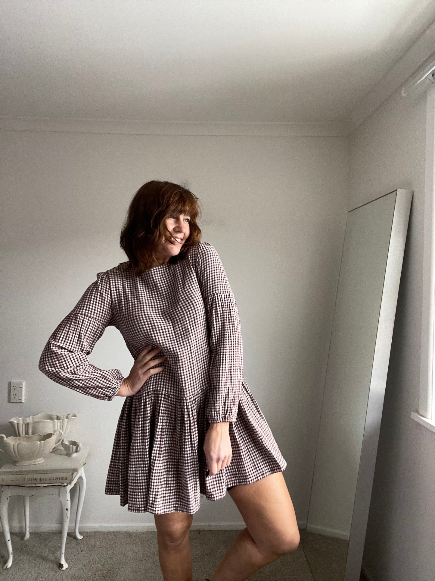 LOCALE gingham dress RRP$100 (8-10)