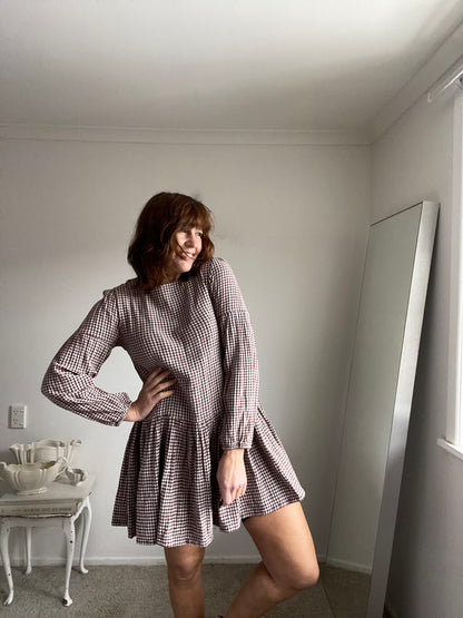 LOCALE gingham dress RRP$100 (8-10)