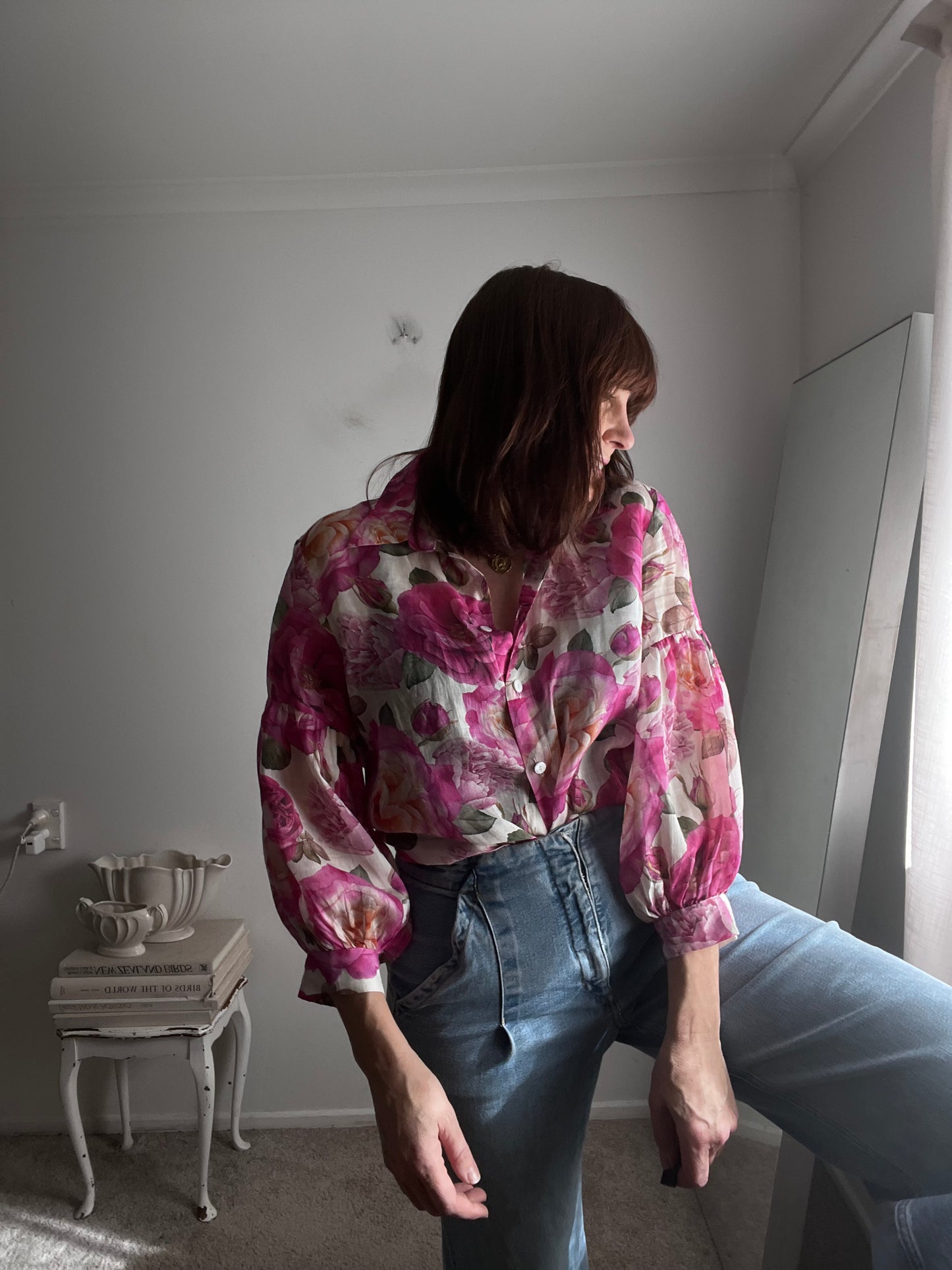 ANNAH STRETTON Rose Blouse RRP$199 (12-14)